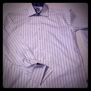 Mens English Laundry Pinstriped Shirt Sz 15.5 34/3